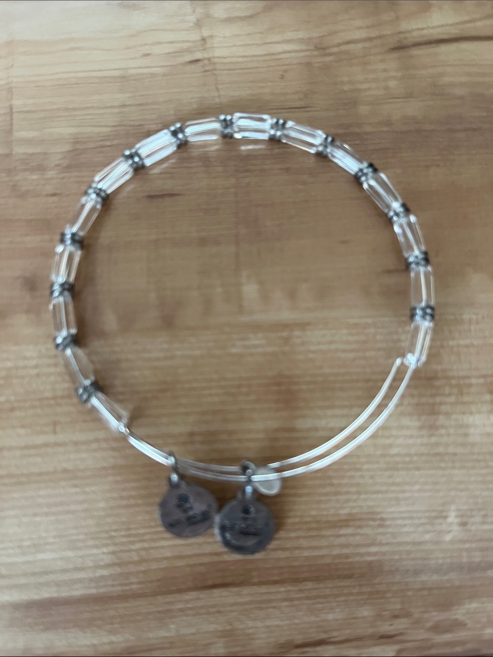 Like New Alex & Ani Clear Crystal Bead Expandable Bracelet